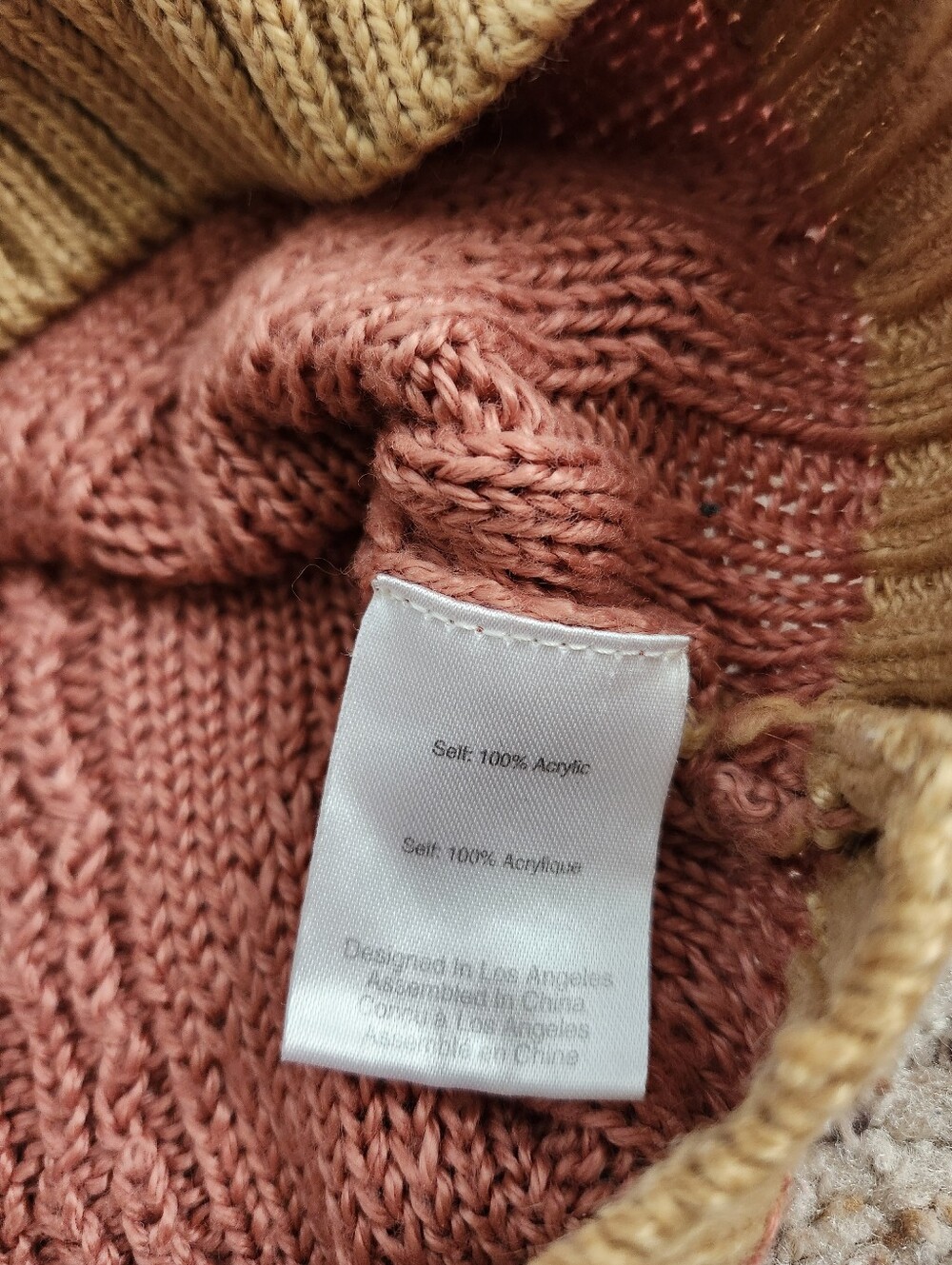 For Love And Lemons Sierra Asymmetrical Cropped Cable Knit Cardigan Sweater - Picture 5 of 9